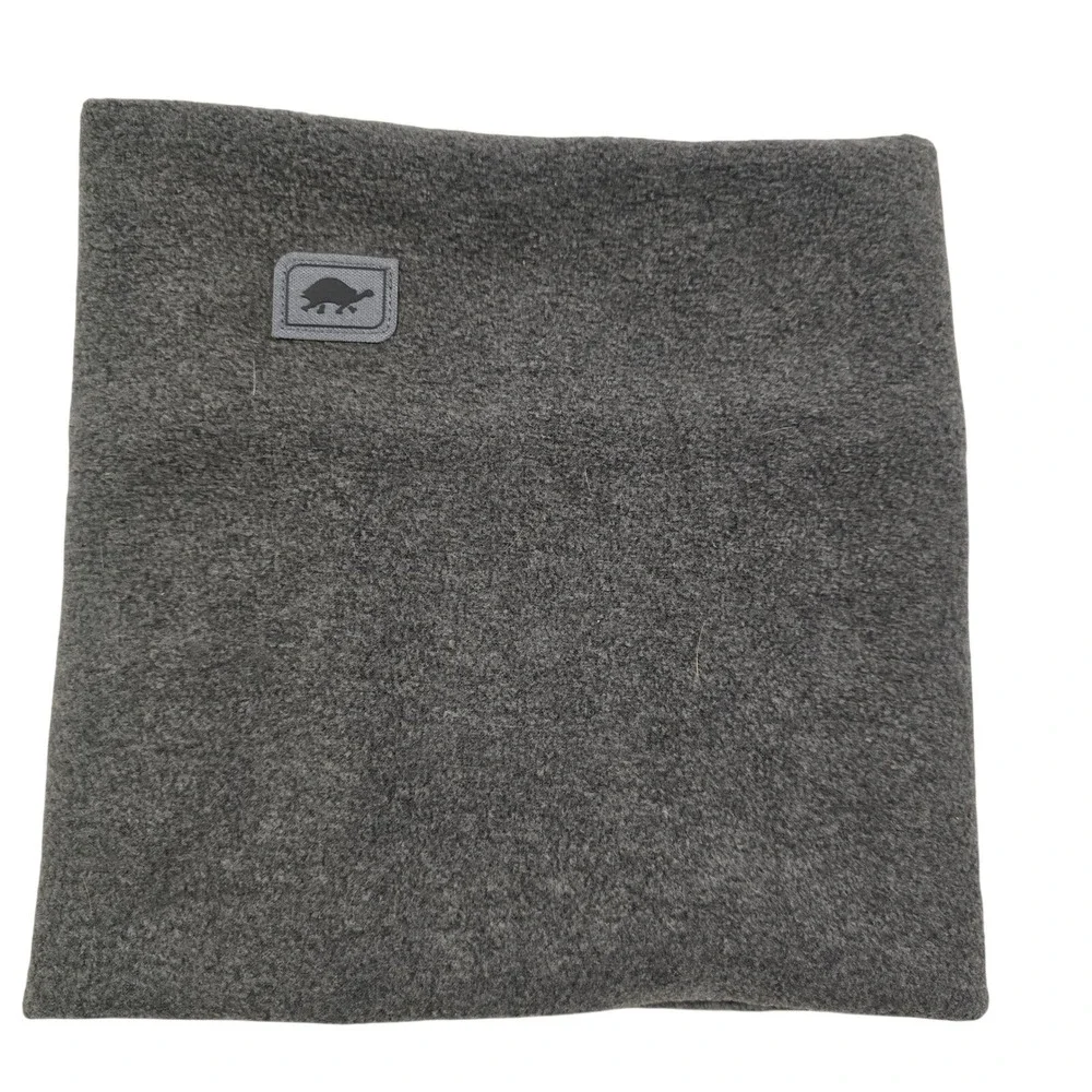 Turtle Fur Charcoal Gray Fleece Neck Warmer Gaiter Recycled‎ Polyester PLHK